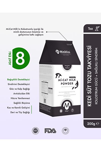 Miniklisi Kedi Süt Tozu Kolostrumlu 200 gr Mi-Cat Milk Powder
