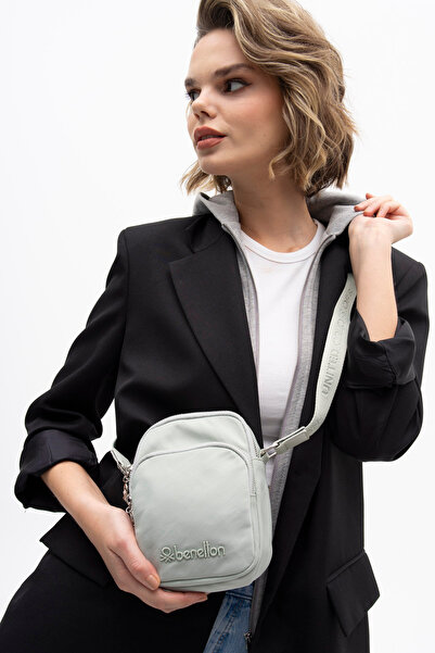 United Colors of Benetton Geantă crossbody pentru femei Benetton verde apă - ...