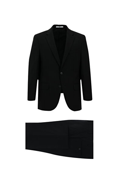 Kiğılı Relaxed Fit Rahat Kesim Yünlü Klasik Takım Elbise