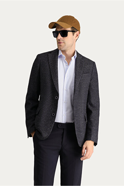 Kiğılı 4 Drop Relaxed Fit Rahat Kesim Jachetă clasică cu imprimeu