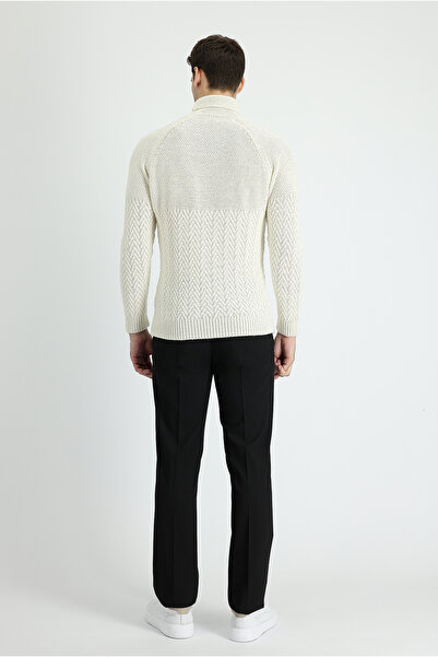Kiğılı Relaxed Fit Rahat Kesim Yünlü Klasik Kumaş Pantolon