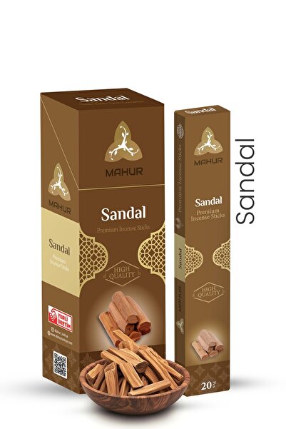 MAHUR Sandal Çubuk Tütsü - 120 Adet Çubuk 6 Kutu