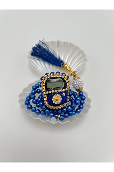 lenagiftworkshop İstiridye Kutulu Özel Taşlı Zikirmatik Ve Tesbih Seti Hediye...