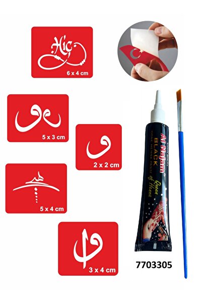 Airbrush Tattoo Göktürkçe Kayı Sembolleri Hint Kınası Ile Geçici Dövme Yapma ...