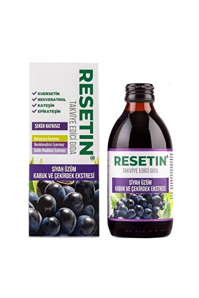 Enoant Resetin Siyah Üzüm Ve Kabuk Ekstresi 250 ml Açacak Hediyeli