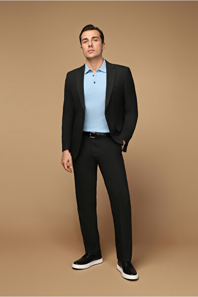 Kiğılı Relaxed Fit Rahat Kesim Yünlü Klasik Takım Elbise