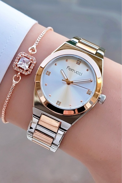 Ferrucci Kadın Gri Kol Saati Fc 762219 04