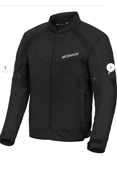 Scoyco Erkek Siyah Jk118 Man Fileli Mont