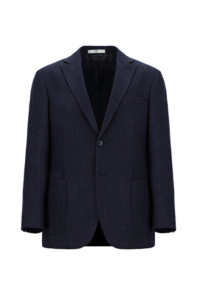 Kiğılı Relaxed Fit Comfortable Cut Patterned Wool Jacket
