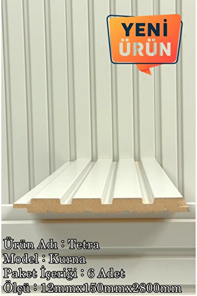 BAKİ AHŞAP Mdf Duvar Paneli Duvar Cnc İşleme Dekoratif Duvar Paneli Kurna 12M...