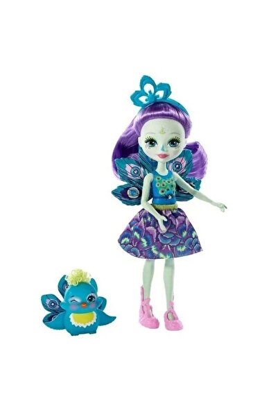 Enchantimals Papusa Enchantimals™, Păun cu clapă și model 15 cm