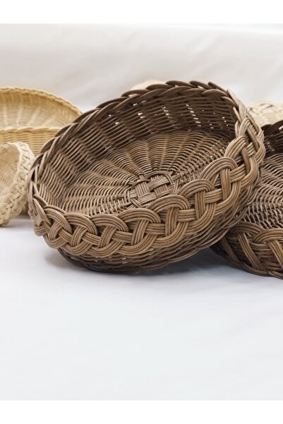 Güneş %100 Doğal El Yapımı Çok Amaçlı Rattan Sepet (7X27 cm, 1. Sınıf, Dekora...