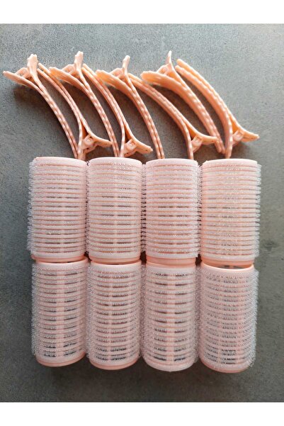 SEVRU 8 τεμάχια ρολό για μπούκλες με κούμπωμα - Ρολό για μπούκλες, ρολό για μπούκλες με κλιπ, μεσαίου μεγέθους κλιπ