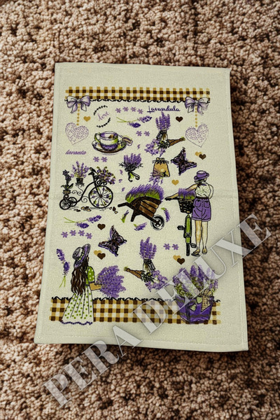 Pera Deluxe Pera Delux 100% Cotton Printed Patterned Kitchen Towel – 30X50 Tea Towel