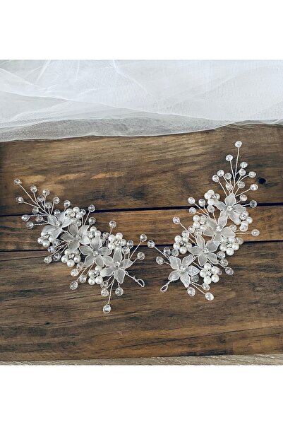 ASİMEL TASARIM Bridal Tiara Hair Accessory Wedding Henna Wedding Promise Engagement Graduation