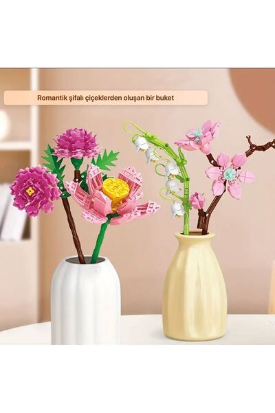 ZUMRANKA Kutulu Dekoratif, Koleksiyonluk Ve Sergilenebilir Çiçek Modeli Yapım Seti