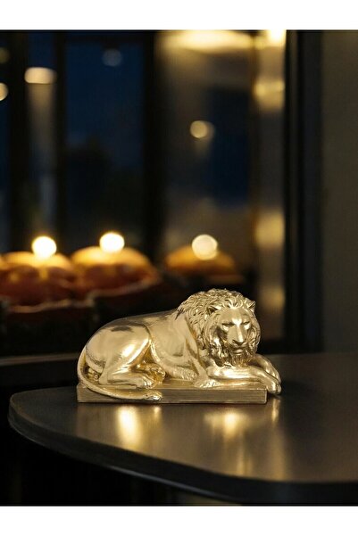 SOFT Aslan Heykeli Dekoratif Eşya 17cm Figür / Ev Dekorasyon Eşyası Biblo