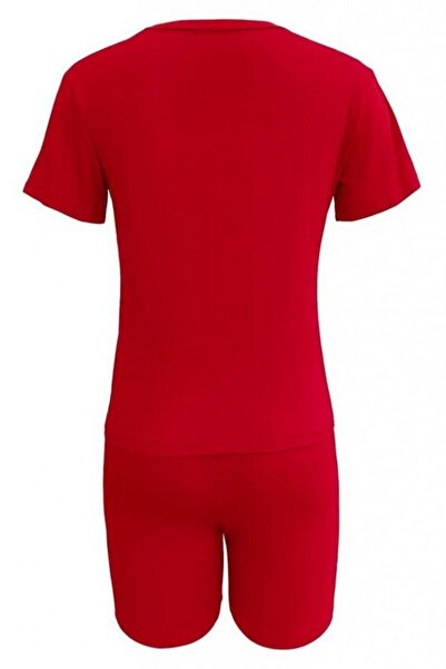 Mossta Anchor Printed Viscose Double Set - Red