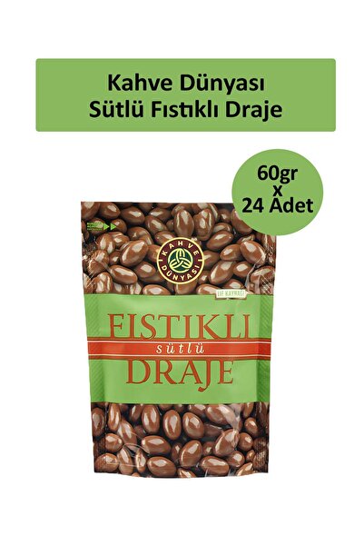 Kahve Dünyası Kahve Dünyası Antep Fıstık Draje 60 gr x 24 Adet