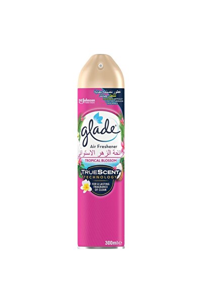 Glade Air Freshener Tropical Blossom 300 mlLong Lasting Room Spray with Refreshing Floral Fruity Fragrance