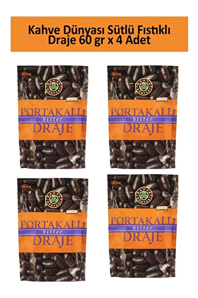 Kahve Dünyası Kahve Dünyası Portakallı Bitter Draje 60 gr x 4 Adet