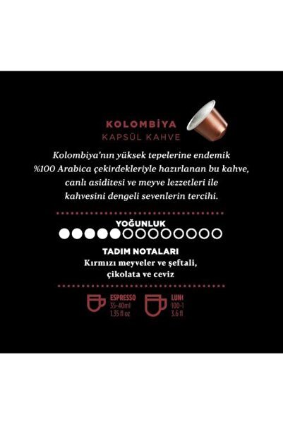 Kahve Dünyası Kahve Dünyası 5 Explore Colombia Kapsül Kahve 120 Kapsül