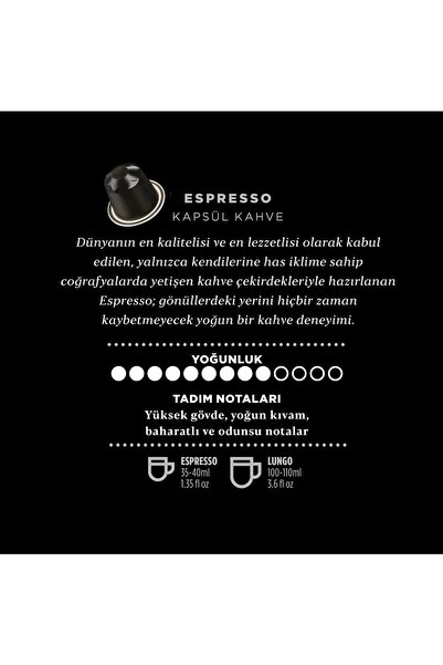 Kahve Dünyası Kahve Dünyası 9 Master Espresso Kapsül Kahve 60 Kapsül