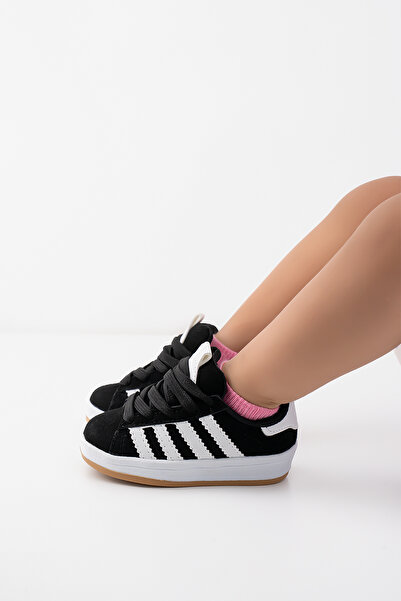 Blyss Baby Kids Daily Black White Elegant Comfortable Sports Shoes Sneaker