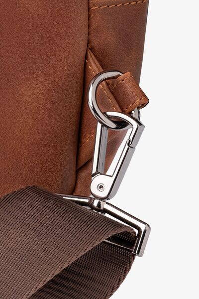 Getto Deri Grain Genuine Leather Backpack