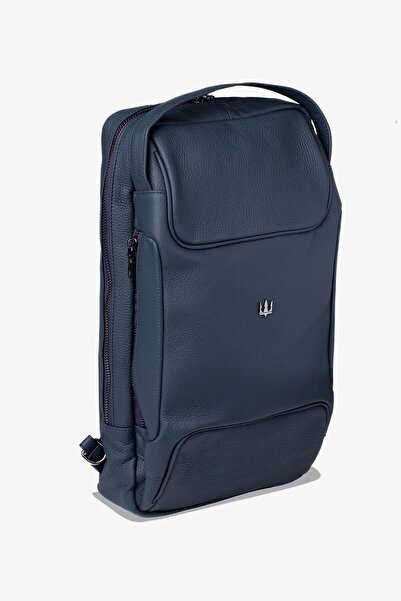 Getto Deri Grain Genuine Leather Backpack