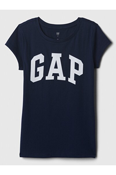 GAP Kız Çocuk Lacivert Logo T-Shirt
