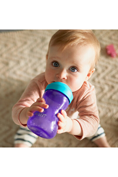 Philips Avent Yumuşak Uçlu Alıştırma Bardağı, 9+ Ay, 300 ml, Mor, SCF802/02