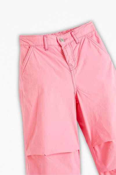 REFA COLLECTİON Kız Çocuk Cepli Paraşüt Jogger Pantolon - Rahat, Lastikli Bel