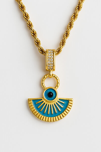 Bermecy تميمة لونا |   قلادة من الفولاذ بتصميم مصر القديمة