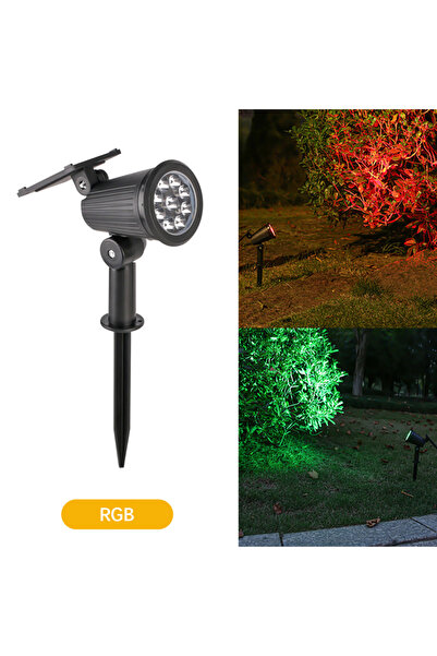 Choice RGB light 9 LEDs Solar Spotlights, Outdoor Waterproof, Spot Lights, Brightness Adjustable for Garden