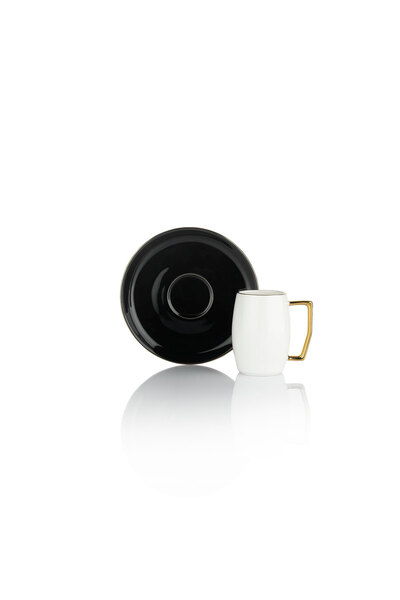 Schafer Flott 6 lı Kahve Fincan Takımı 12 Parça-Siyah