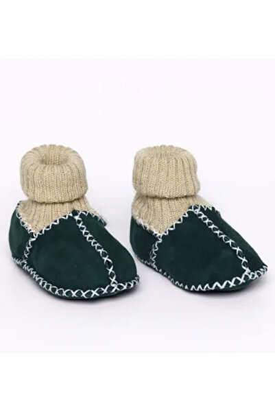 Angeltouch Bebe Patik Ayakkabı Hakiki Deri Lüx Yeşil