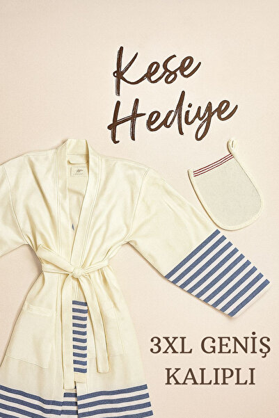 LUNGA VİTA Μπουρνούζι πολυτελείας oversized από 100% βαμβάκι Peshtemal (το προϊόν μας είναι πολύ μεγάλου μεγέθους)