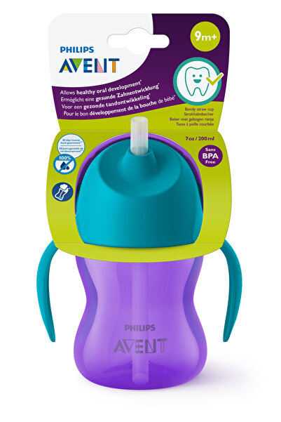 Philips Avent Pipetli Bardak, 9+ Ay, 200 ml, Kız, SCF796/02