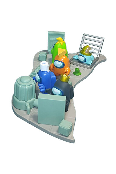 AMONG US Set 5 Figurine Among Us, 22 piese+2 etichete, 28x15cm