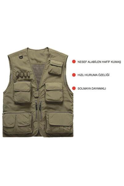 SINGLE SWORD Multi-Purpose Hunter Sportsman Vest with 15 Pockets - Outdoor Mesh Vest