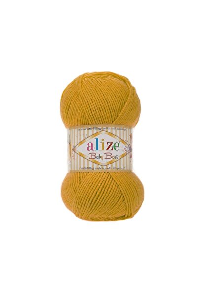 Alize 5 قطع بيبي بيست 281 خردل 10% خيزران - 90% أكريليك (أكريليك مضاد للوبر) / 100 جرام - 240 متر