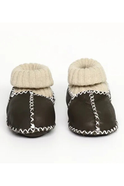 Angeltouch Bebe Patik Ayakkabı Hakiki Deri Lüx Antrasit