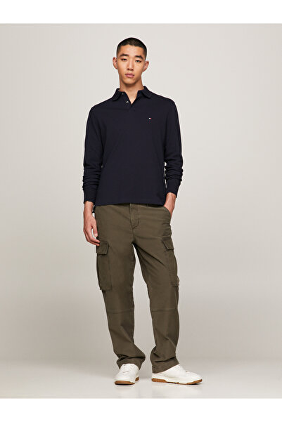 Tommy Hilfiger Erkek Lacivert Polo Yaka T-Shirt MW0MW20183 DW5