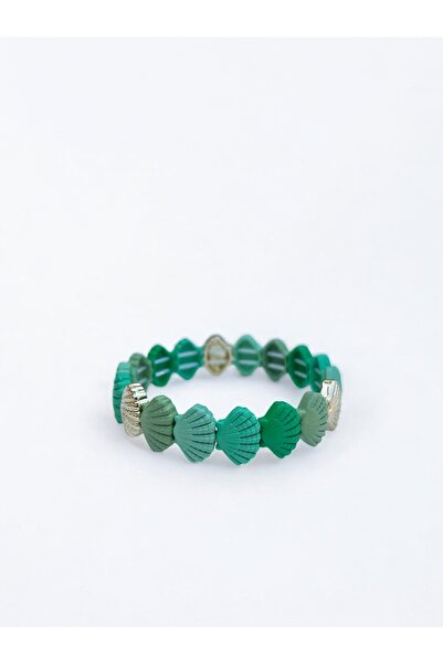 GIHANDMADE Women's Bracelet Seashell Detailed Ceramic Plated Elastic Pastel C...