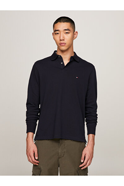 Tommy Hilfiger Erkek Lacivert Polo Yaka T-Shirt MW0MW20183 DW5
