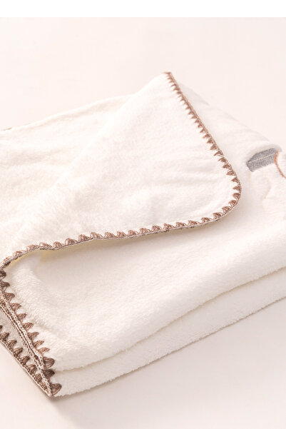 MAHFEL 100% Welsoft Thick Double Layer 1St Class Baby & Kids Blanket Ecru