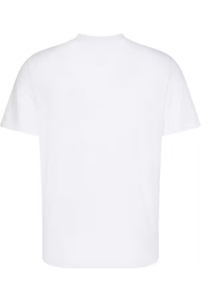 Calvin Klein Men's Brand Logo Organic Cotton Casual White T-Shirt Lv04Rc843G Yaa