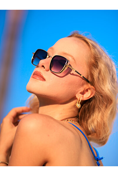 Angel Eyes Unisex Black Gradient - Glass Yellow Frame Sunglasses