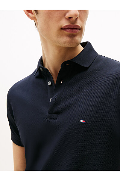 Tommy Hilfiger Erkek Lacivert Polo Yaka T-Shirt MW0MW17771 DW5